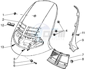 Hexagon 125 GT drawing Shield