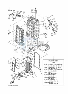 F350AETX drawing CYLINDER--CRANKCASE-1