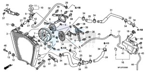 CBR1000RA9 France - (F / ABS CMF HRC MKH MME) drawing RADIATOR