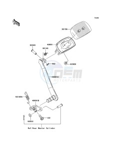 VN1600 CLASSIC TOURER VN1600D6F GB XX (EU ME A(FRICA) drawing Brake Pedal