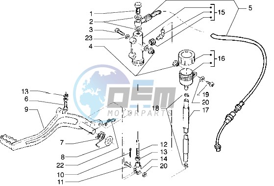 Pedal - Master cylinder