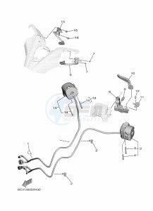 XP530D-A  (BC3E) drawing HANDLE SWITCH & LEVER