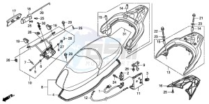 FES150A 125 S-WING drawing SEAT/REAR CARRIER