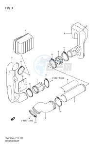 LT-A750X (P17) drawing COOLING DUCT