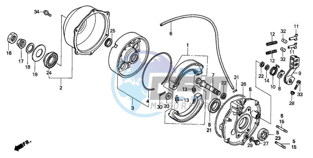 REAR BRAKE PANEL