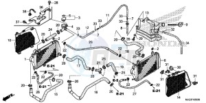 GL1800BE F6B Bagger - GL1800BE UK - (E) drawing RADIATOR