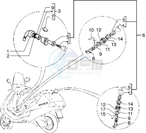 Hexagon 125 GT drawing Locks