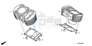 VT750C9 Australia - (U / MME) drawing CYLINDER