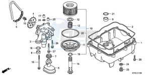 VTR2509 France - (F / CMF LL MK) drawing OIL FILTER/OIL PAN/OIL PU MP