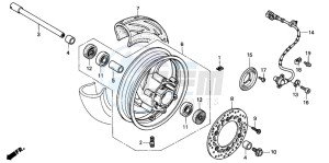 FJS600D SILVER WING drawing FRONT WHEEL