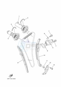 YFZ450R YFZ45YSSK (BW2L) drawing CAMSHAFT & CHAIN