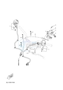 YP400RA EVOLIS 400 ABS (BL12) drawing HANDLE SWITCH & LEVER