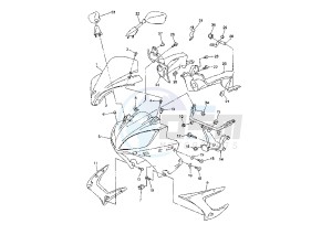 FZ6 FAZER 600 drawing COWLING