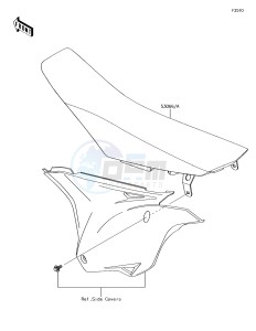 KX85-II KX85DGF EU drawing Seat