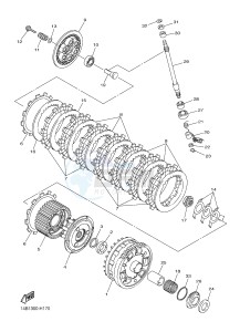 YZF-R1 YZF-R1M 998 R1 (2SG1 2SG2) drawing CLUTCH