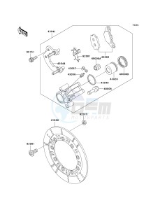 KL 125 D [KLR125] (D20-D22) [KLR125] drawing FRONT BRAKE-- D20- -