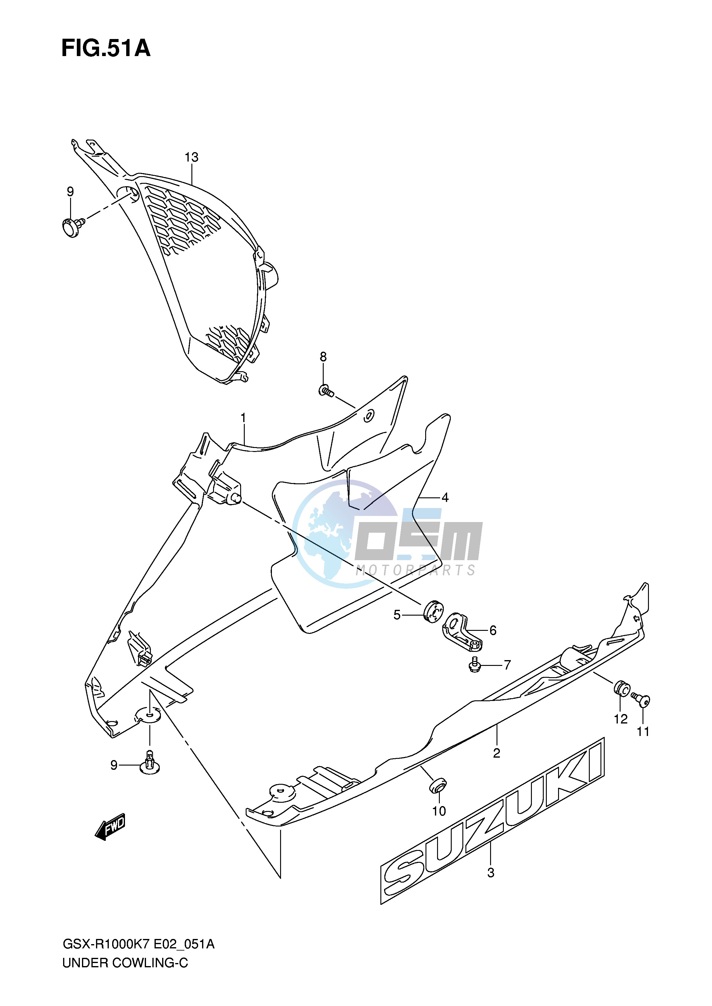 UNDER COWLING (MODEL K8)