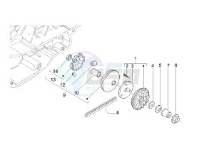 Runner VX 4T 125 drawing Driving pulley