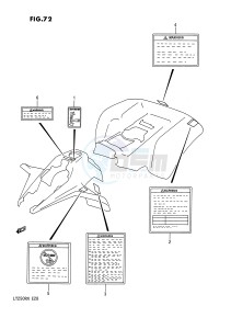 LT250R (E28) drawing LABEL