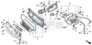 FJS400D SILVER WING drawing AIR CLEANER