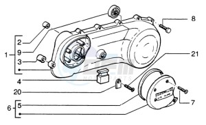 Zip 50 SP H2O Liquid cooling drawing Transmission cover