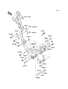 KX85/KX85-<<II>> KX85ADF EU drawing Engine Mount