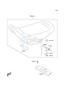 KSF 50 A [KFX50] (A6F) A6F drawing SEAT