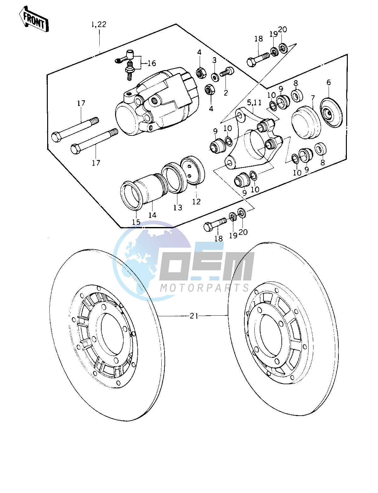 FRONT BRAKE -- 77-78 B1_B2- -