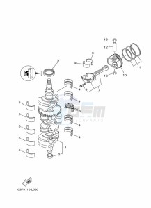 F150AETX drawing CRANKSHAFT--PISTON