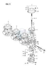 GSX-R750W (E2) drawing CARBURETOR (MODEL N P)