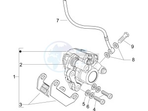 LX 50 4T NL drawing Brakes pipes - Calipers