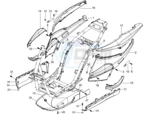 NRG 50 power Pure jet drawing Side cover - Spoiler