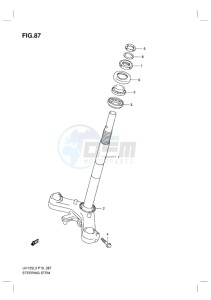 UH125G BURGMAN EU drawing STEERING STEM