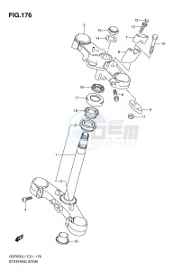 GSF650 (E21) Bandit drawing STEERING STEM