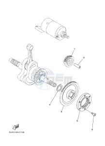 YFM350FWA YFM35FGD GRIZZLY 350 4WD (1NS8 1NS9) drawing STARTER CLUTCH