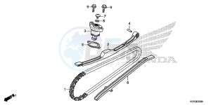 SH125G SH125S UK - (E) drawing CAM CHAIN/TENSIONER