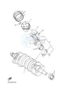 YZF-R6 600 R6 (2CXM 2CXN) drawing CRANKSHAFT & PISTON