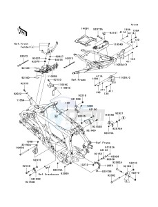 KSF 450 B [KFX450R MONSTER ENERGY] (B8F-B9FB) B9F drawing FRAME FITTINGS -- B9F_B9FB- -