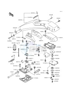 JS 650 B [650 SX] (B1-B3) [650 SX] drawing HANDLE POLE -- &NAMI.KAW64650 91- -