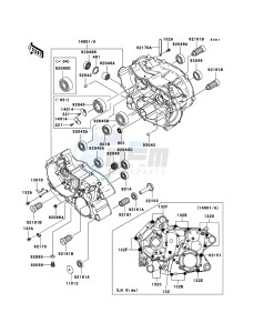 KVF360_4X4 KVF360-A3 EU GB drawing Crankcase