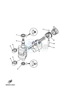 F15PLHE drawing CRANKSHAFT--PISTON