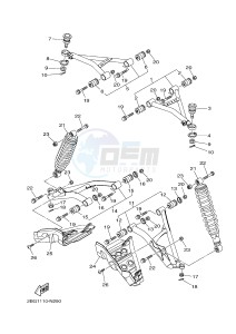 YFM700FWAD YFM700PSE GRIZZLY 700 EPS SPECIAL EDITION (2BGD 2BGE) drawing FRONT SUSPENSION & WHEEL