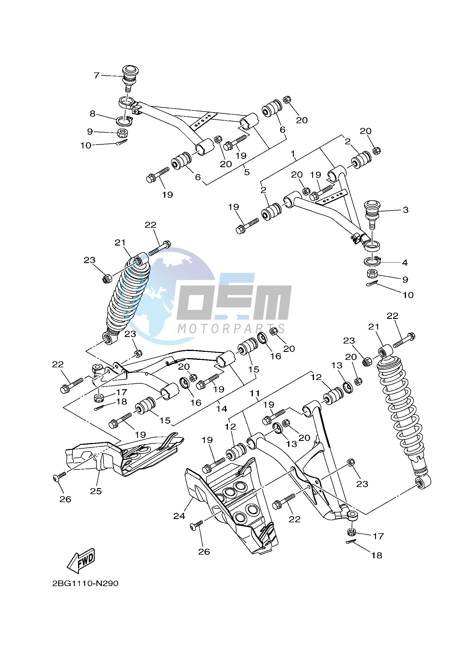 FRONT SUSPENSION & WHEEL