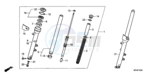 CBF1000S9 Ireland - (EK) drawing FRONT FORK