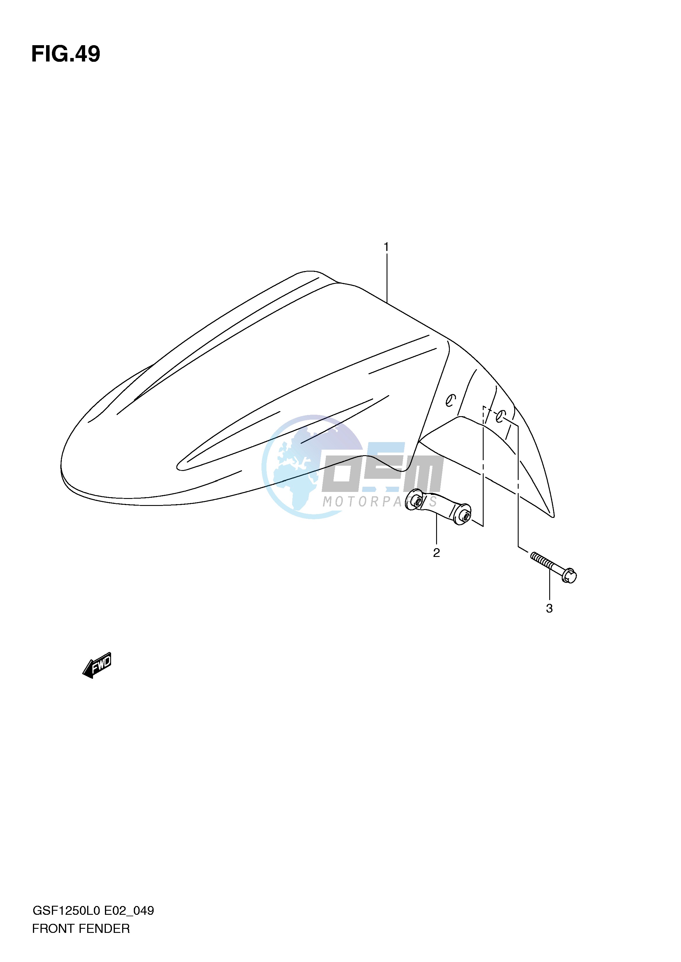 FRONT FENDER (GSF1250L0)