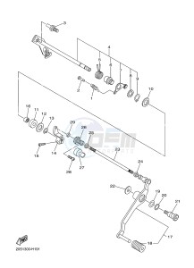 XJ6S 600 DIVERSION (S-TYPE) (36CD) drawing SHIFT SHAFT