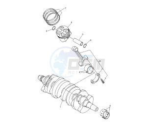 XJ6-N 600 drawing CRANKSHAFT AND PISTON