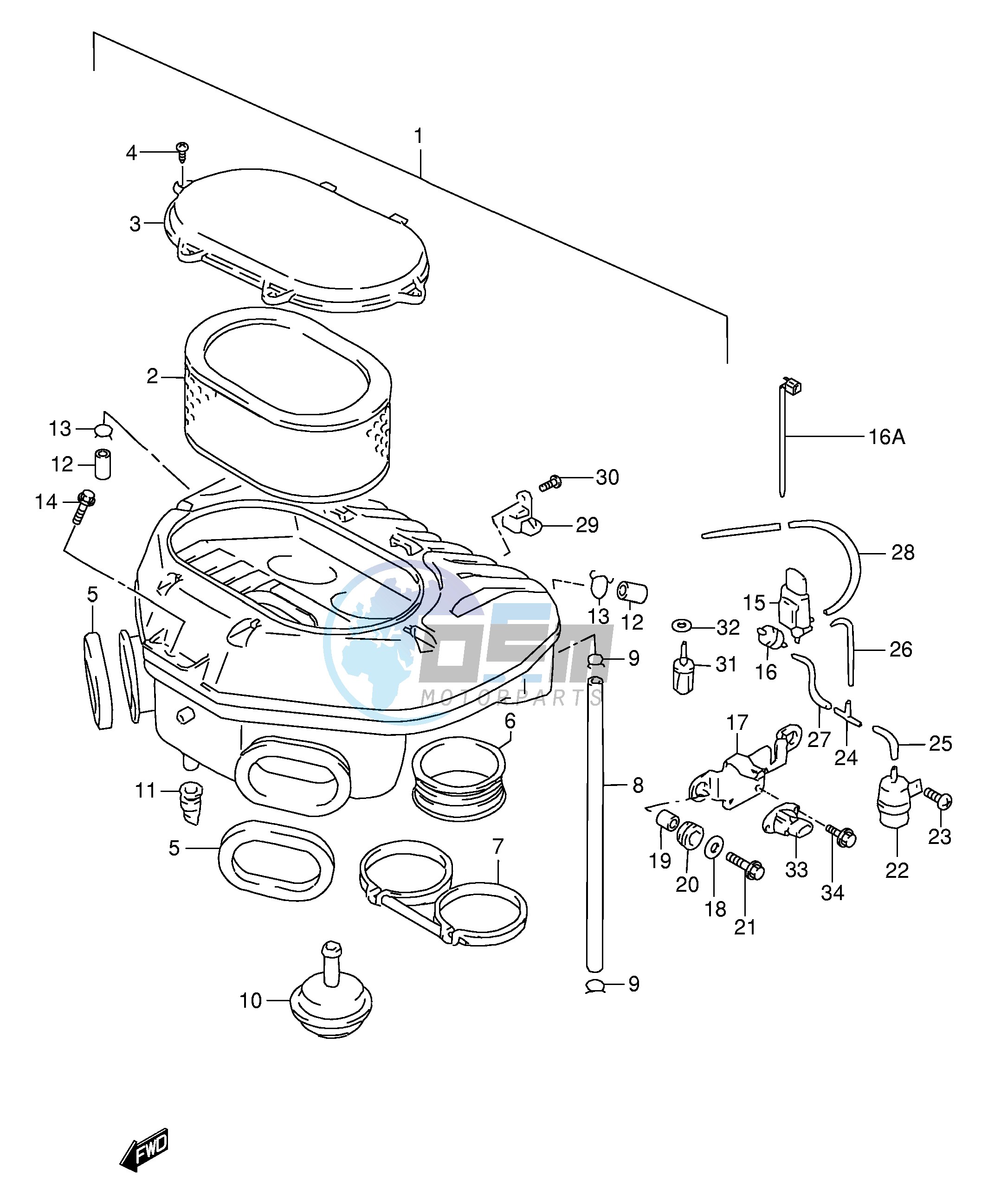 AIR CLEANER (MODEL W X)