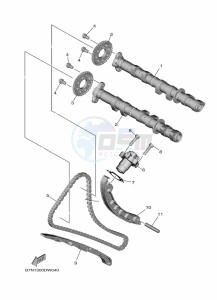 MT-09 SP MTN890D (BAM7) drawing CAMSHAFT & CHAIN