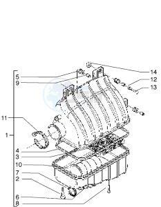 X9 500 drawing Air filter